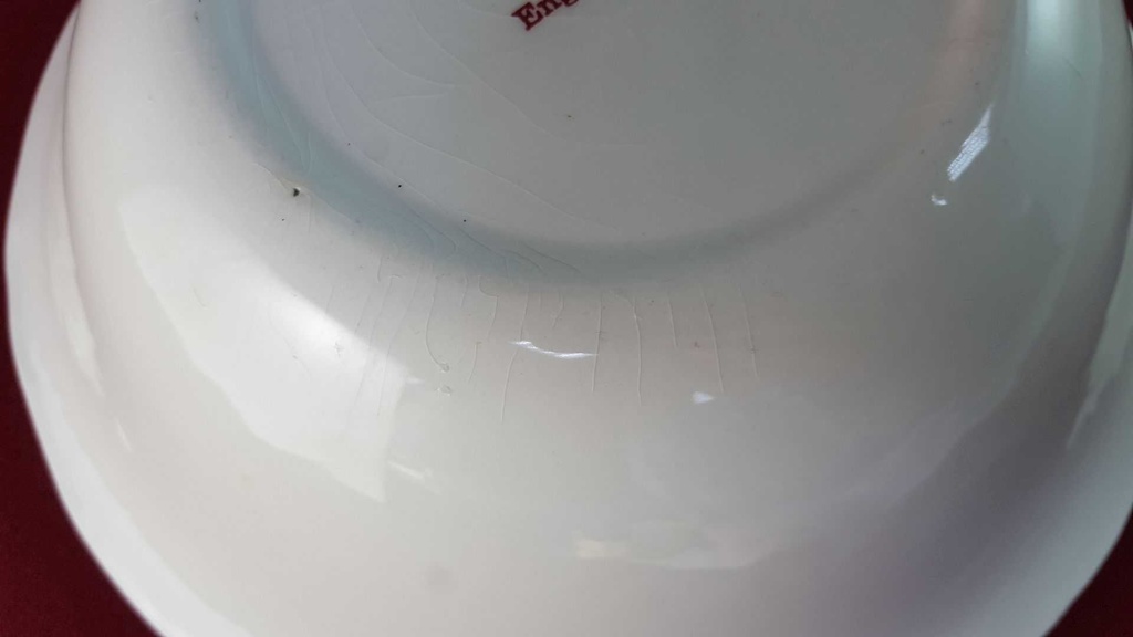 [45815942] Schüssel Servierschüssel 24,8 cm Adams English Scenic Rot gebraucht - gut Bild 8