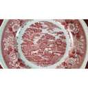 [45815943] Speiseteller Essteller 26,5 cm Adams English Scenic Rot gebraucht - akzeptabel Bild 3
