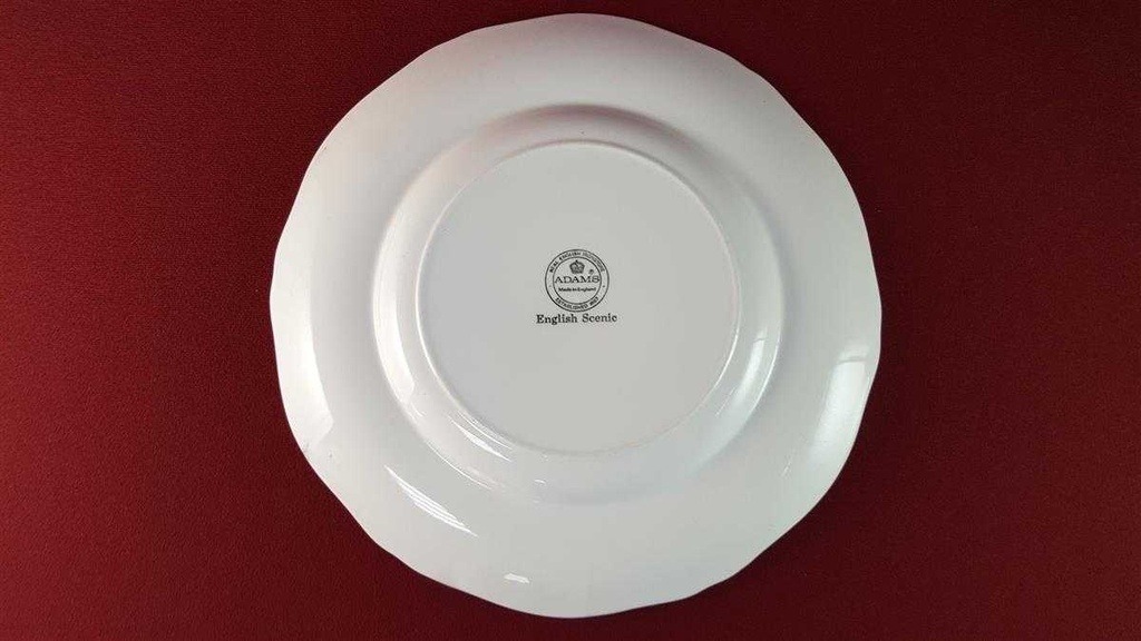 [45815943] Speiseteller Essteller 26,5 cm Adams English Scenic Rot gebraucht - akzeptabel Bild 6