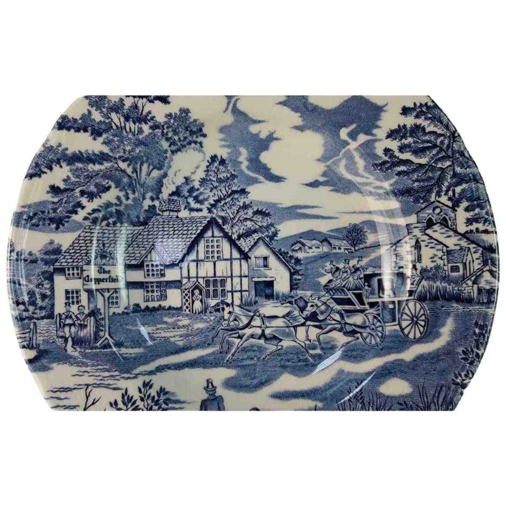 [45815947] Suppenteller 23,5 cm Luneville France English Style Blau gebraucht - gut Bild 2