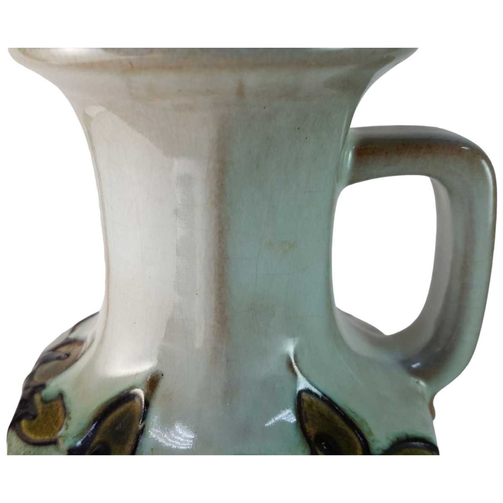 [45815949] Henkelvase Dekorative Vase 28,5 cm Scheurich Blumen gebraucht - gut Bild 2