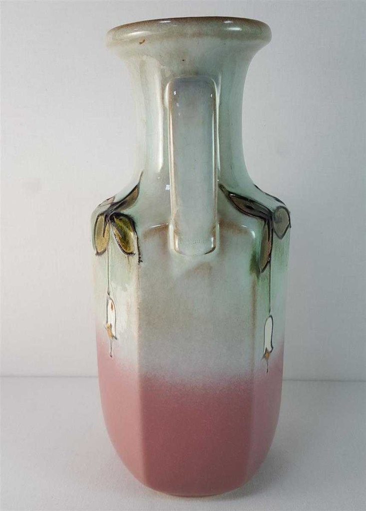 [45815949] Henkelvase Dekorative Vase 28,5 cm Scheurich Blumen gebraucht - gut Bild 5