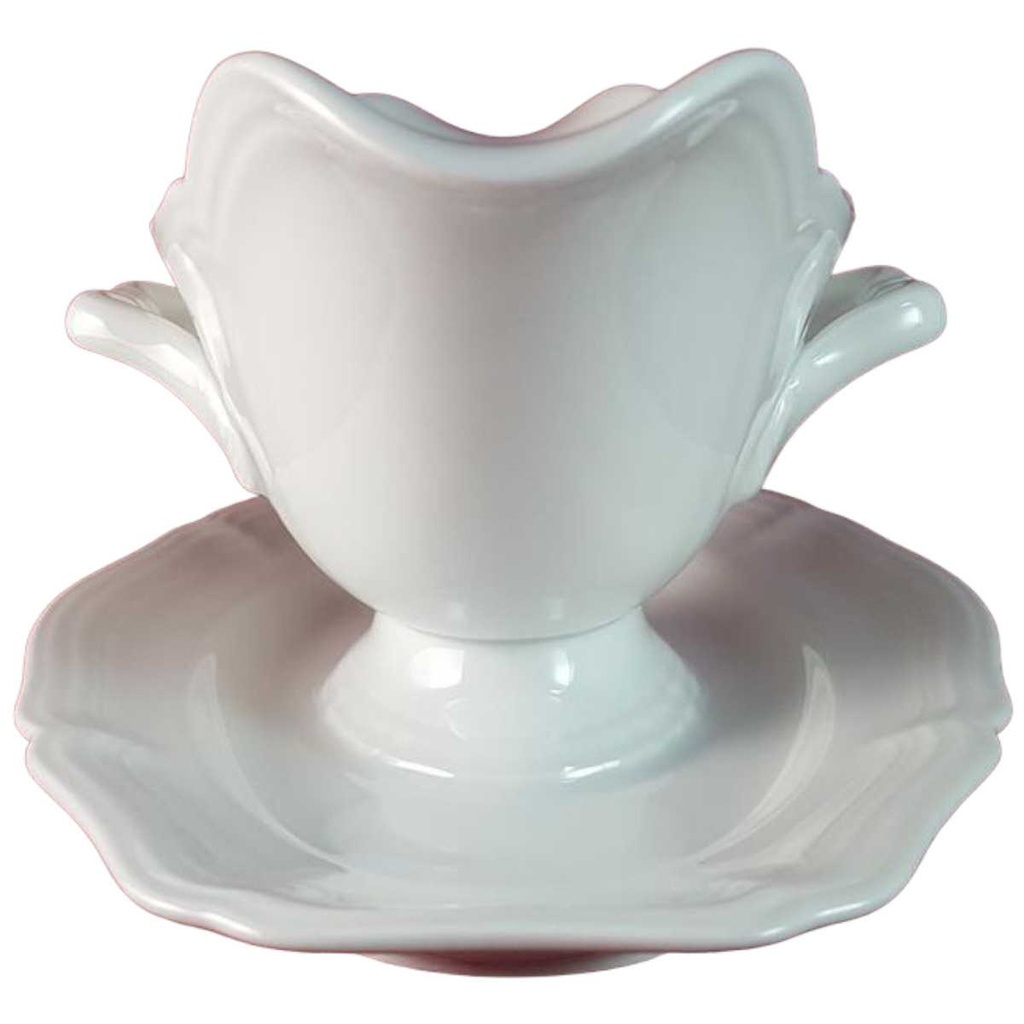 [45815955] Sauciere mit Teller 1tlg Rosenthal Chippendale Weiß gebraucht - neuwertig Bild 2