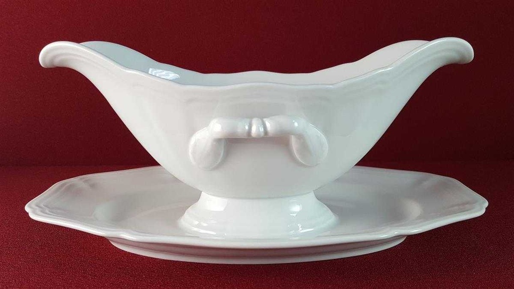 [45815955] Sauciere mit Teller 1tlg Rosenthal Chippendale Weiß gebraucht - neuwertig Bild 3