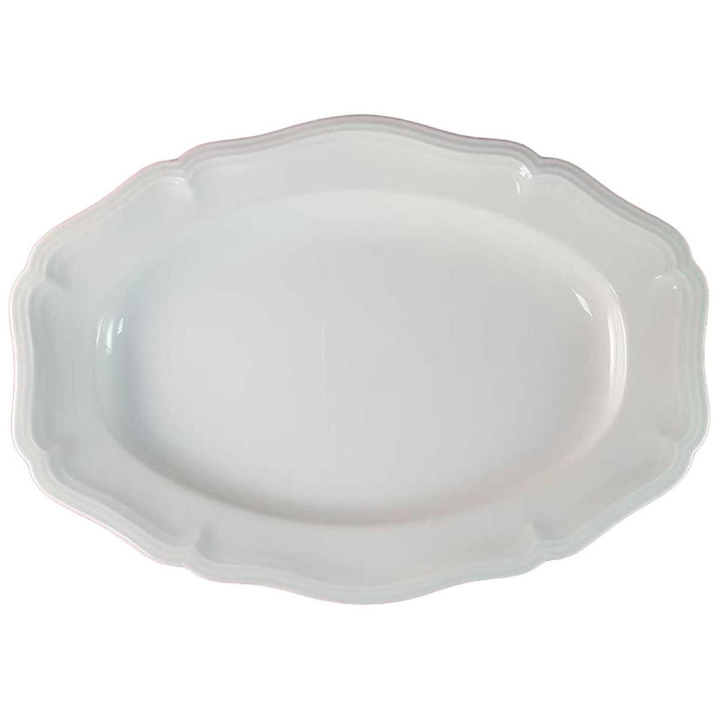 [45815958] Servierplatte Speiseplatte Fleischplatte Steakplatte 35x25 cm Rosenthal Chippendale Weiß gebraucht - gut Bild 2