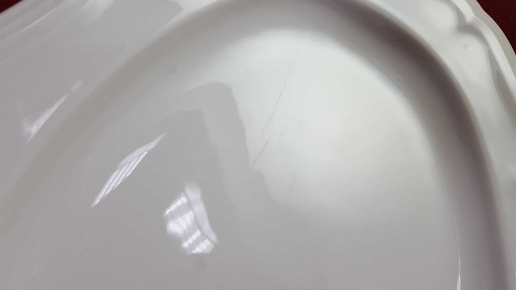 [45815958] Servierplatte Speiseplatte Fleischplatte Steakplatte 35x25 cm Rosenthal Chippendale Weiß gebraucht - gut Bild 4