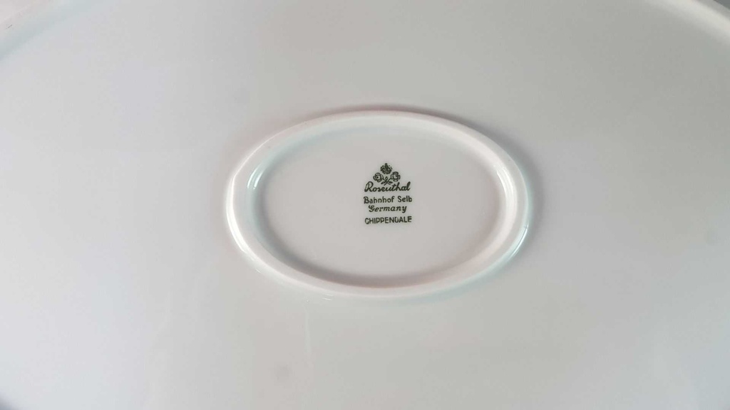 [45815958] Servierplatte Speiseplatte Fleischplatte Steakplatte 35x25 cm Rosenthal Chippendale Weiß gebraucht - gut Bild 7