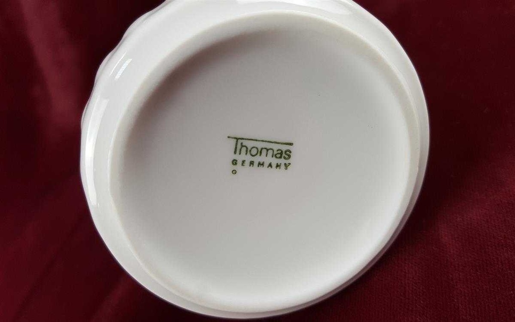 [4581596] Milchkännchen Thomas Porzellan Lanzette Platinrand gebraucht - sehr gut Bild 4