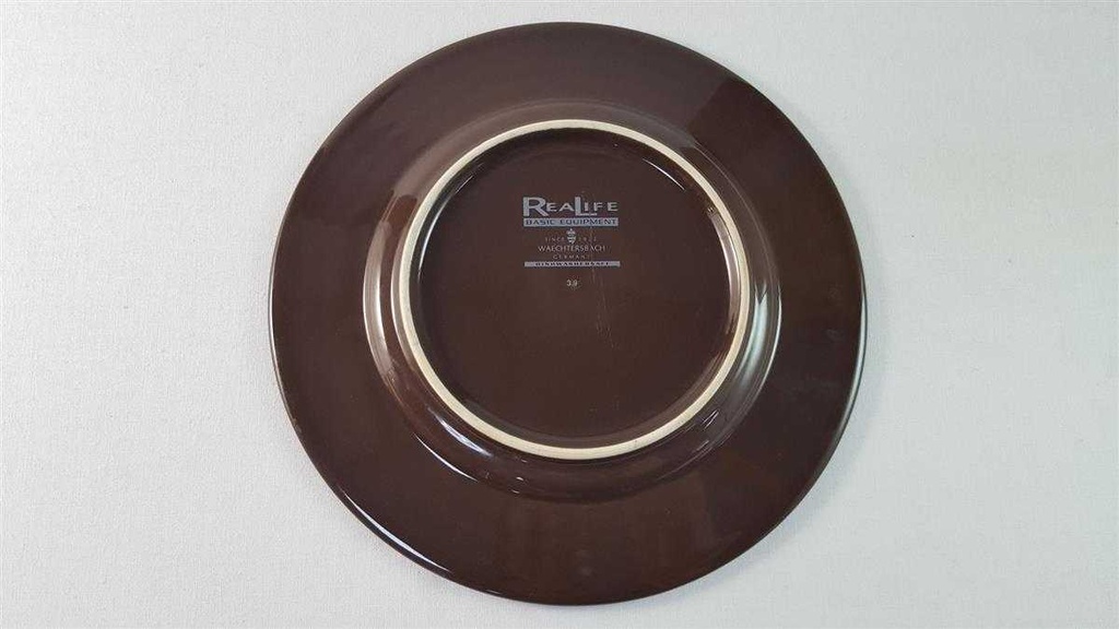 [45815987] Kuchenteller Dessertteller Frühstücksteller 21,3 cm Waechtersbach ReaLife Basic Equipment braun gebraucht - gut Bild 5