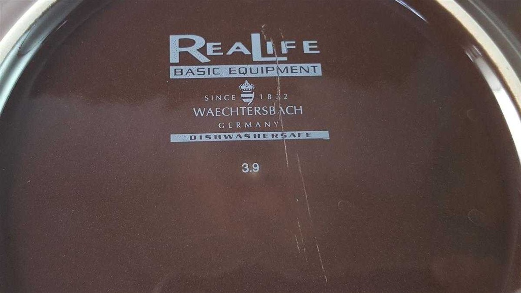 [45815987] Kuchenteller Dessertteller Frühstücksteller 21,3 cm Waechtersbach ReaLife Basic Equipment braun gebraucht - gut Bild 6