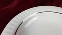 [4581599] Suppenteller 21,6 cm Thomas Porzellan Lanzette Platinrand Weiß gebraucht - sehr gut Bild 3