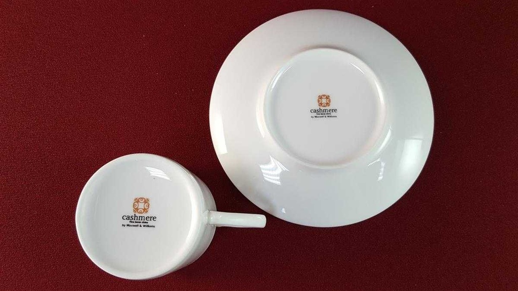 [45816011] Tasse Espressotasse mit Untertasse Maxwell & Williams Cashmere Weiß gebraucht - sehr gut Bild 5