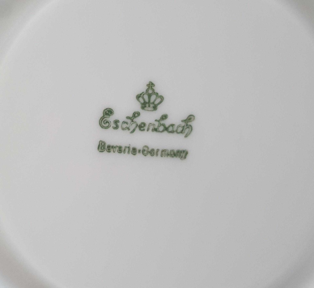 [45816064] Untertasse Goldrand Eschenbach Alte Formen mit blau gebraucht - gut Bild 3
