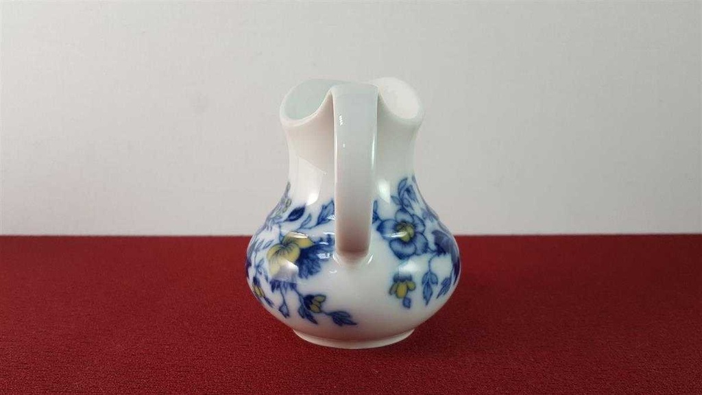 [45816079] Milchkännchen Seltmann Weiden blau gelb Blumendekor Blumen gebraucht - sehr gut Bild 4