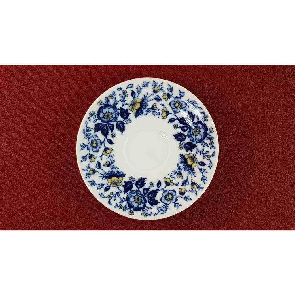 [45816080] Untertasse 14,5 cm Seltmann Weiden blau gelb Blumendekor Blumen gebraucht - gut Bild 3