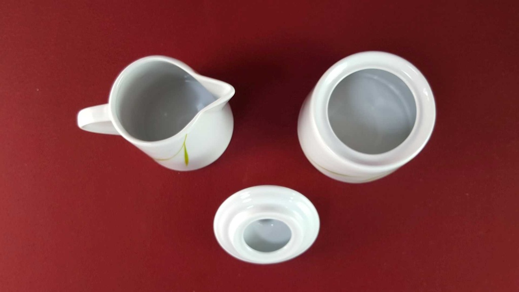 [45816083] Zuckerdose Milchkännchen und Milch & Zucker Set Wellco Design Krefeld Aviva gebraucht - sehr gut Bild 4