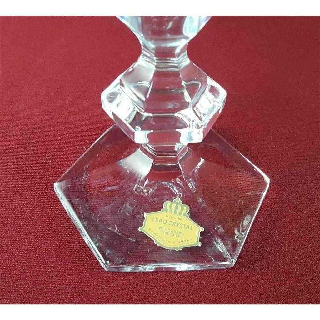 [45816088] 24 % Kerzenhalter 13 cm Lead Crystal gebraucht - sehr gut Bild 6