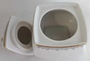 [4581609] Zuckerdose Winterling Marktleuthen Kobaltrand mit Goldraute eckig gebraucht - sehr gut Bild 3