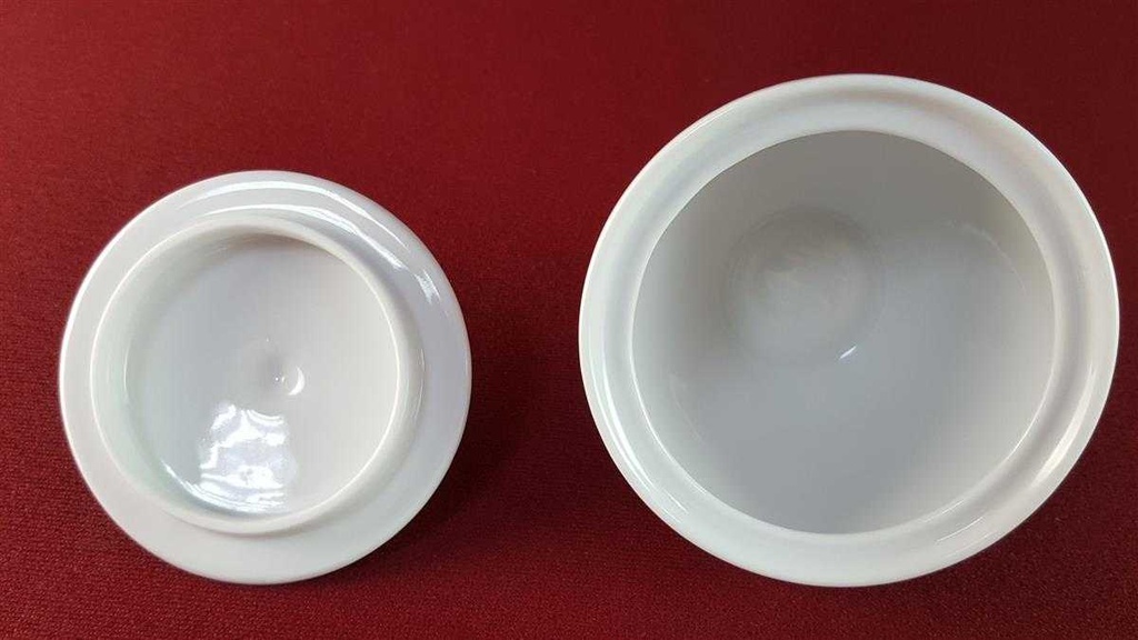 [45816094] Zuckerdose Eschenbach grau Bastdekor gebraucht - gut Bild 3