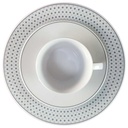 [45816097] Kaffeegedeck 3tlg TCM Tchibo blau grau Rautendekor gebraucht - sehr gut Bild 2