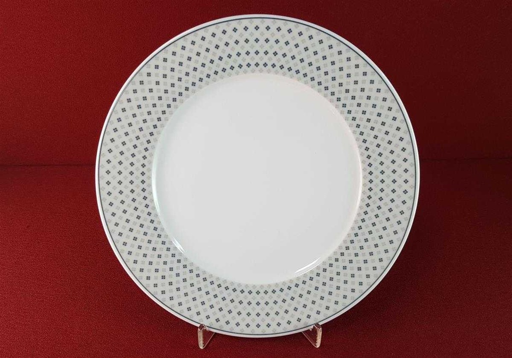 [45816097] Kaffeegedeck 3tlg TCM Tchibo blau grau Rautendekor gebraucht - sehr gut Bild 4