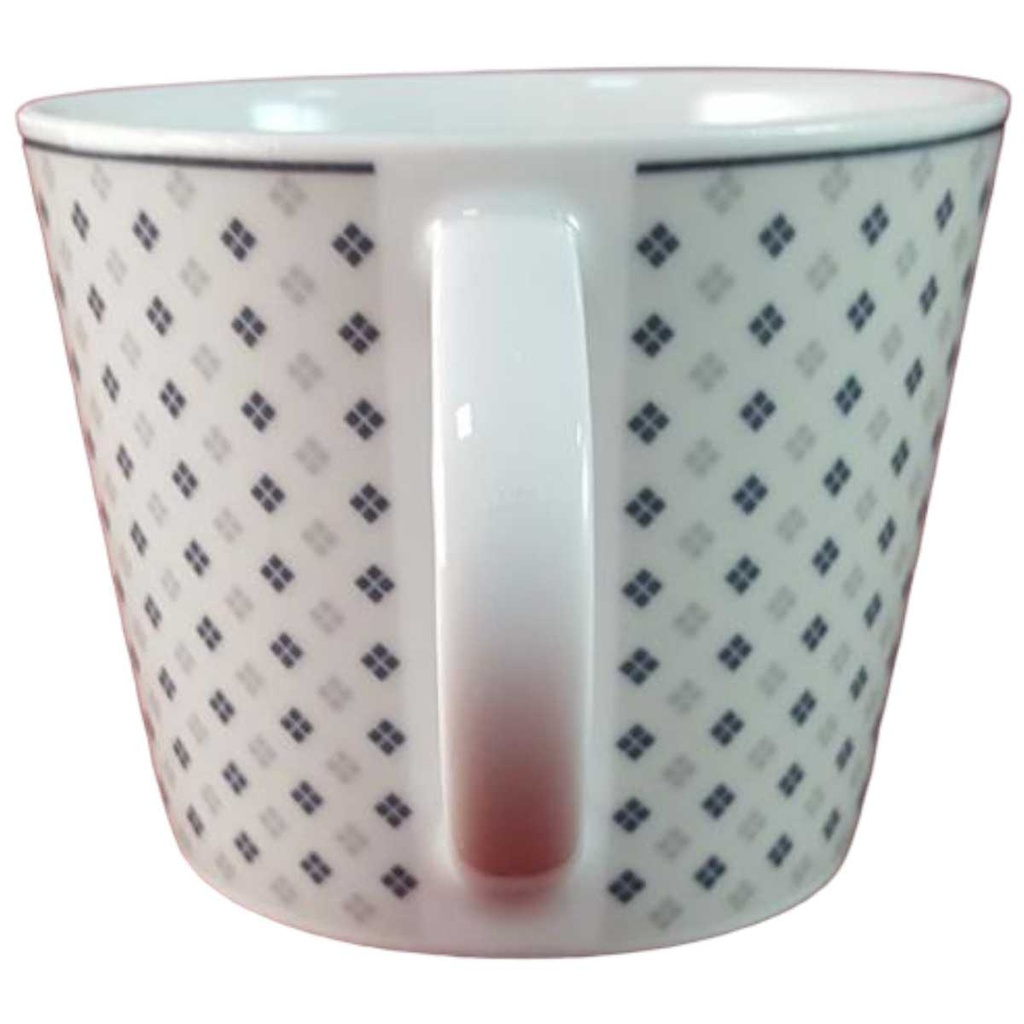 [45816099] Kaffeetasse Tasse TCM Tchibo blau grau Rautendekor gebraucht - gut Bild 2