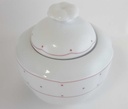 [4581610] Zuckerdose Mitterteich Form 2250 roter Rand gebraucht - sehr gut Bild 2