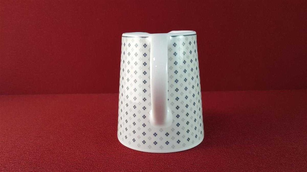 [45816100] Milchkännchen TCM Tchibo blau grau Rautendekor gebraucht - sehr gut Bild 4