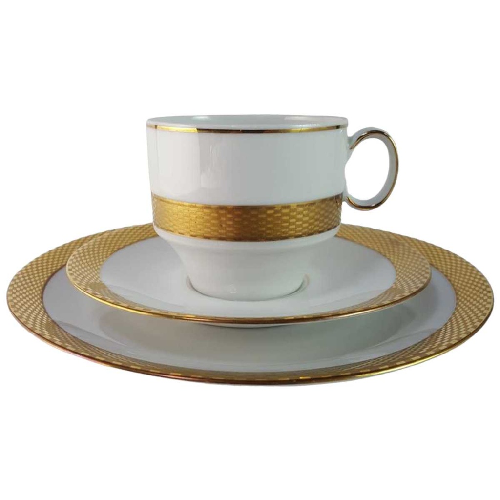 [45816117] Kaffeetasse Kaffeegedeck Kaffeeset Komplett Golddekor 3tlg Kronester Bavaria 88 62 gebraucht - gut Bild 2