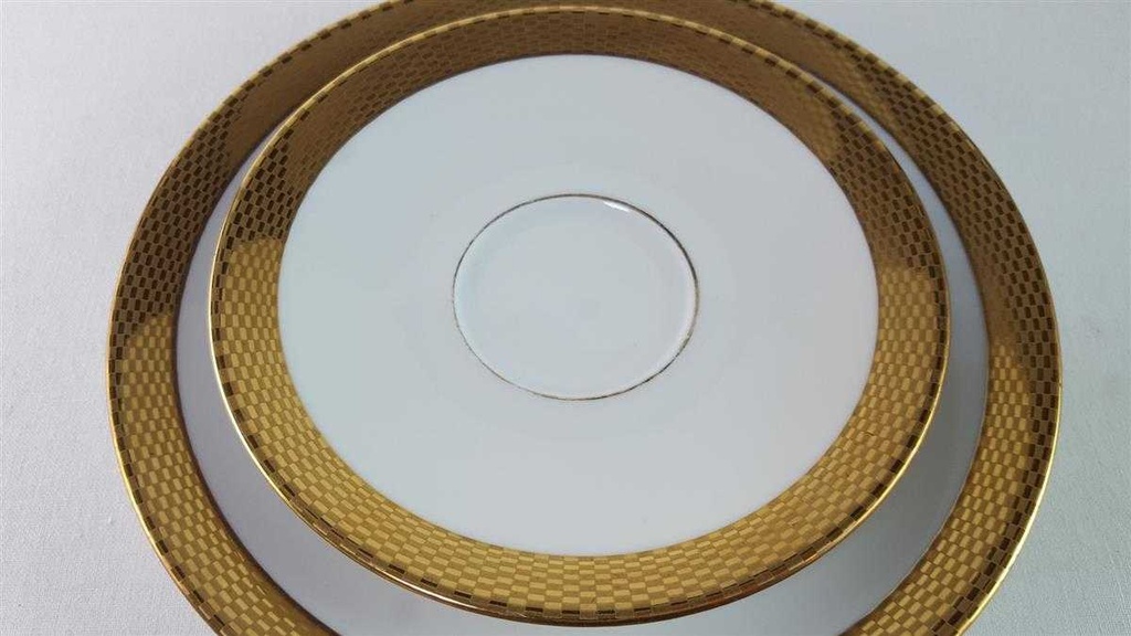 [45816117] Kaffeetasse Kaffeegedeck Kaffeeset Komplett Golddekor 3tlg Kronester Bavaria 88 62 gebraucht - gut Bild 5