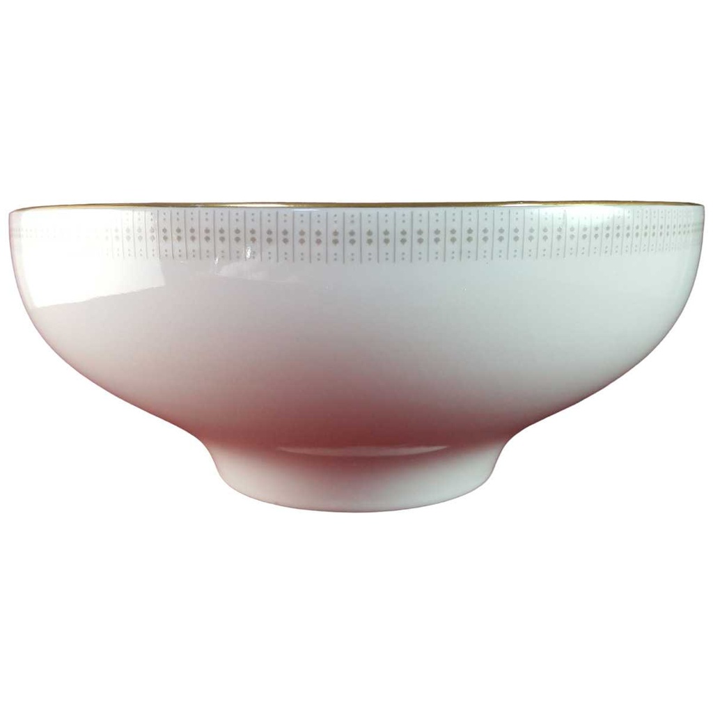 [45816125] Schüssel Salatschüssel Goldrand 21,3 cm Tirschenreuth Dekor 5042 gebraucht - sehr gut Bild 2