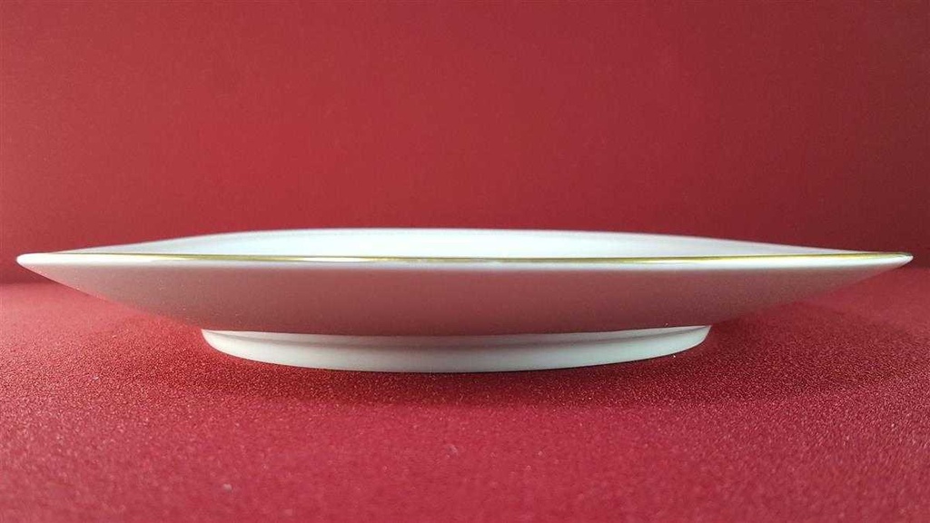 [45816126] Servierplatte Speiseplatte Fleischplatte Steakplatte Goldrand 38,5x27 cm Tirschenreuth Dekor 5042 gebraucht - gut Bild 3