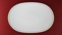 [45816127] Servierplatte Speiseplatte Fleischplatte Steakplatte Goldrand 32,5x22 cm Tirschenreuth Dekor 5042 gebraucht - sehr gut Bild 3