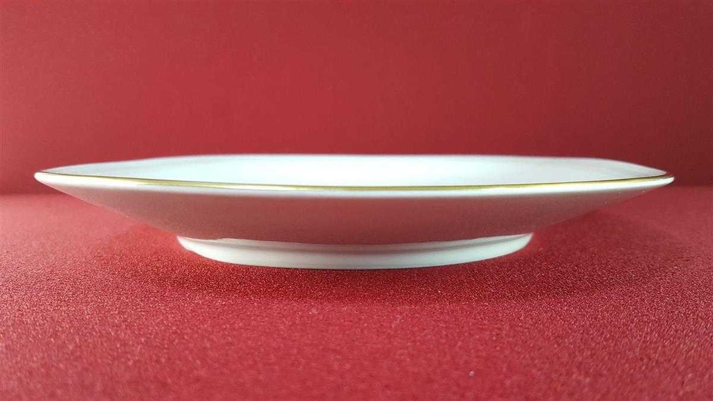 [45816127] Servierplatte Speiseplatte Fleischplatte Steakplatte Goldrand 32,5x22 cm Tirschenreuth Dekor 5042 gebraucht - sehr gut Bild 4