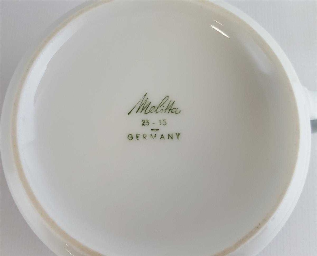 [4581613] Kaffeetasse Tasse Melitta Oslo Blau Weiß gebraucht - sehr gut Bild 3