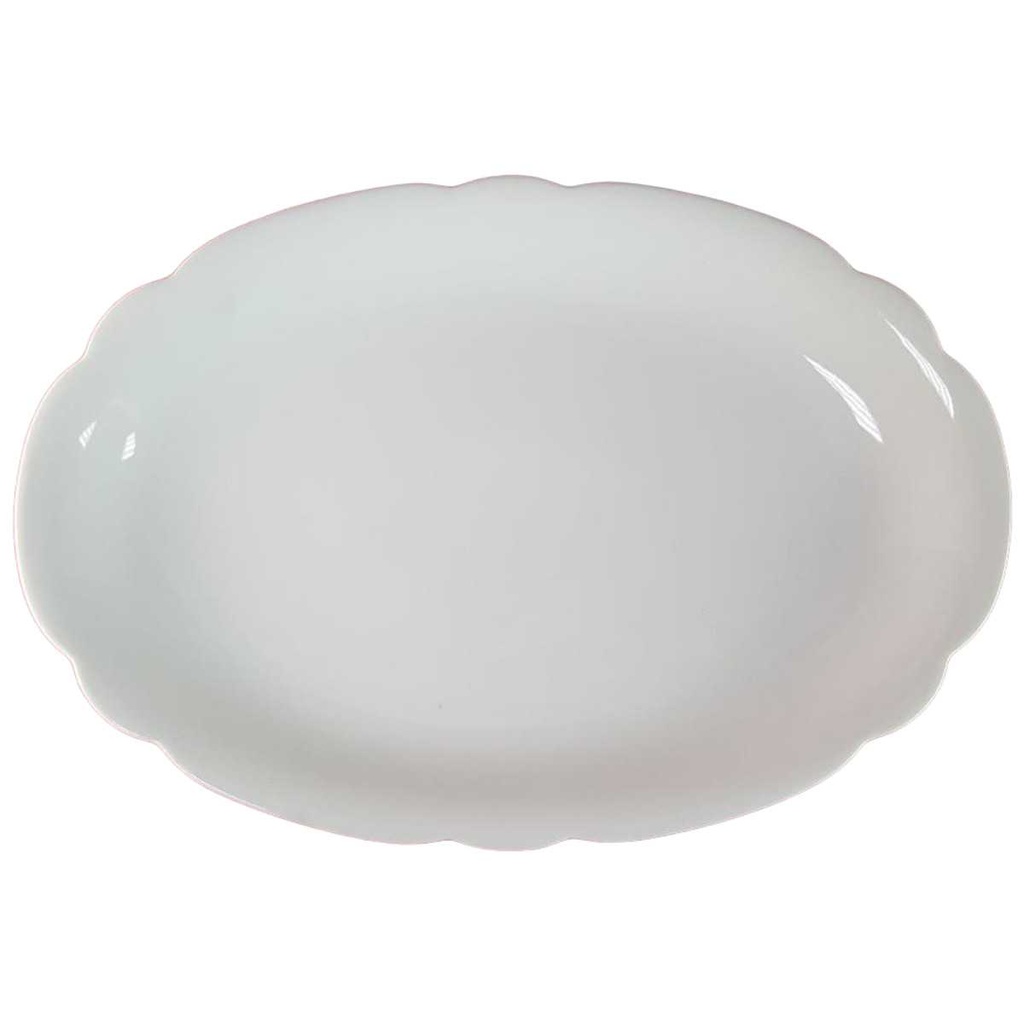 [45816134] Servierplatte Speiseplatte Fleischplatte Steakplatte 31,7x21,7 cm Seltmann Weiden Nora Weiß gebraucht - akzeptabel Bild 2