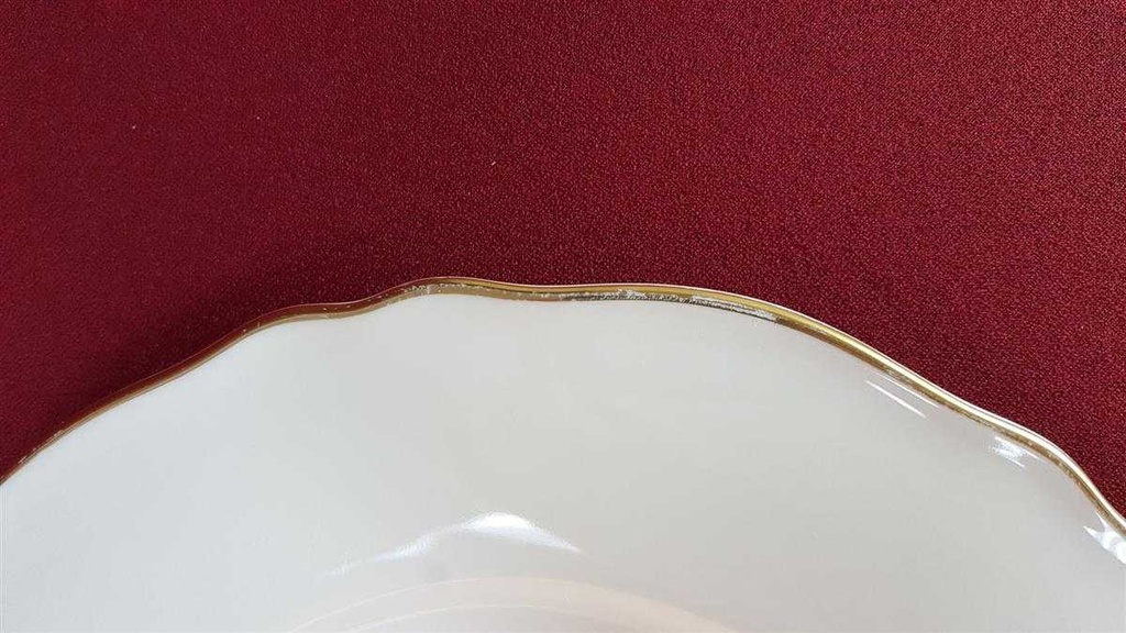 [45816135] Servierplatte Speiseplatte Fleischplatte groß Goldrand 39,2x29,8 cm K & A Krautheim gebraucht - gut Bild 4