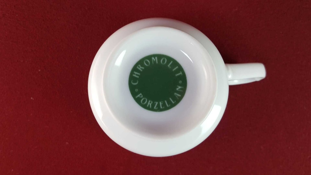 [45816142] Kaffeetasse Tasse Chromolit Porzellan Indisch Blau Strohblume gebraucht - sehr gut Bild 3