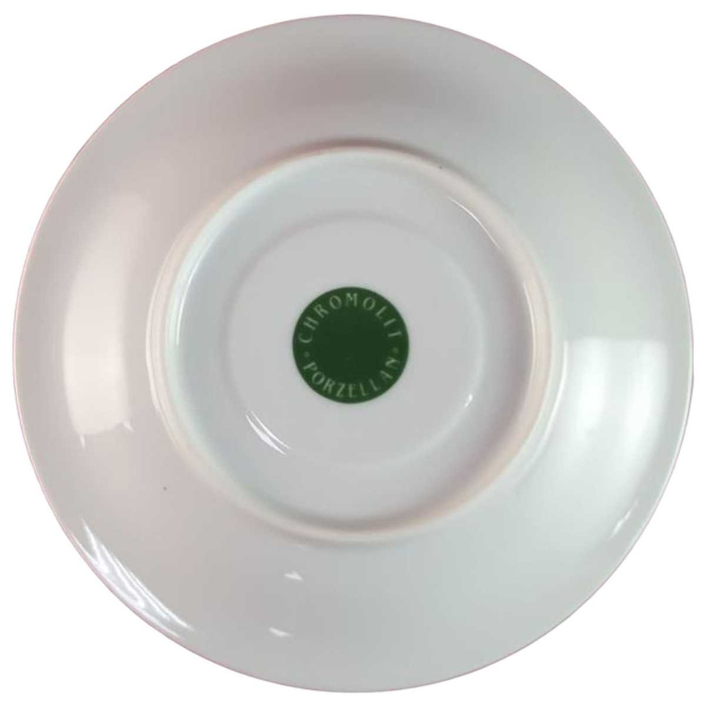 [45816144] Untertasse für Kaffee 15,8 cm Chromolit Porzellan Indisch Blau Strohblume gebraucht - sehr gut Bild 2