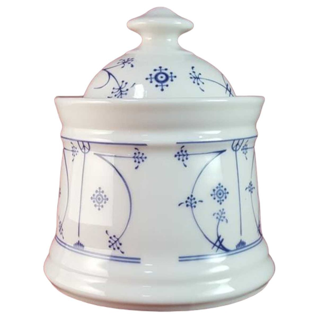 [45816146] Zuckerdose Chromolit Porzellan Indisch Blau Strohblume gebraucht - sehr gut Bild 2