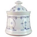 [45816146] Zuckerdose Chromolit Porzellan Indisch Blau Strohblume gebraucht - sehr gut Bild 2