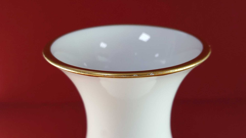 [45816148] Vase Dekorative Goldrand 22 cm Fürstenberg Einzelteile Sonstige Weiß gebraucht - akzeptabel Bild 5
