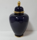 [2119117] Vase Deckelvase 25 cm BH Geschenke Blau gebraucht - gut Bild 5