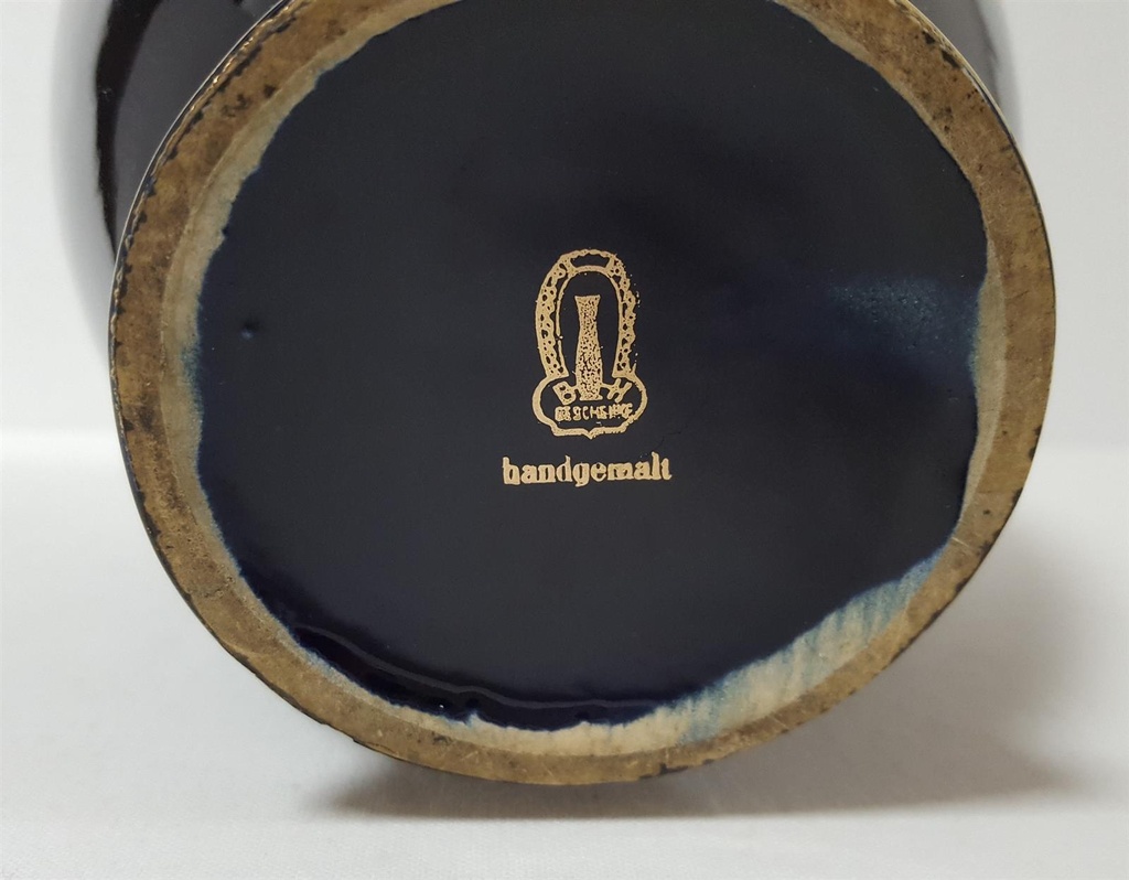 [2119117] Vase Deckelvase 25 cm BH Geschenke Blau gebraucht - gut Bild 7