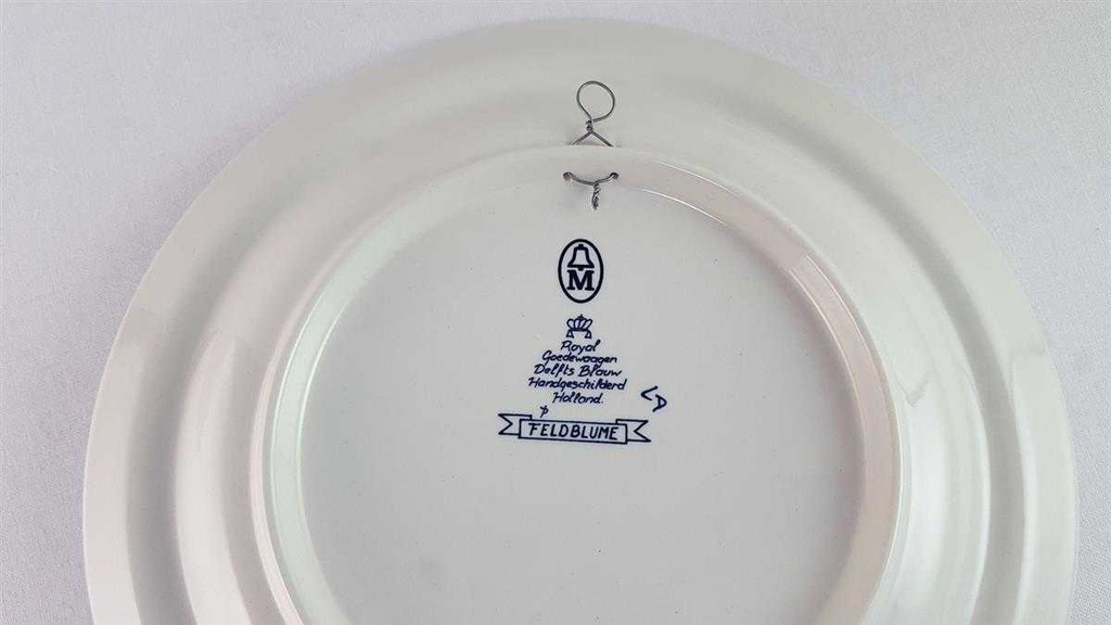 [45816168] Wandteller Royal Goedewaagen Blue Delft gebraucht - sehr gut Bild 3