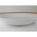 [4581617] Suppenteller Goldrand 23 cm Mitterteich Form 870 Rot gebraucht - gut Bild 3