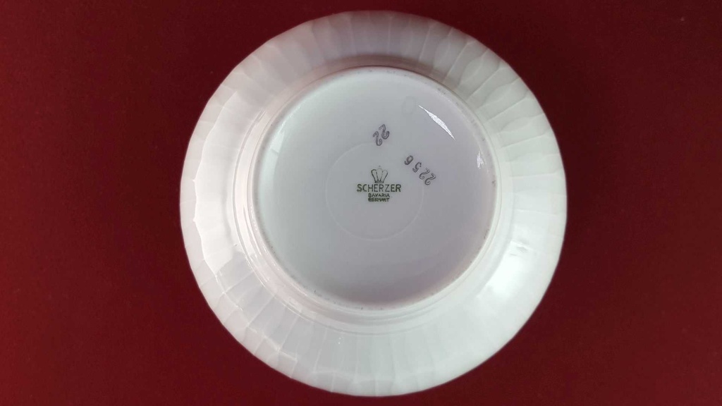 [45816173] Vase Dekorative Goldrand 12,4 cm Zeh Scherzer Einzelteile Weiß Bavaria gebraucht - gut Bild 6