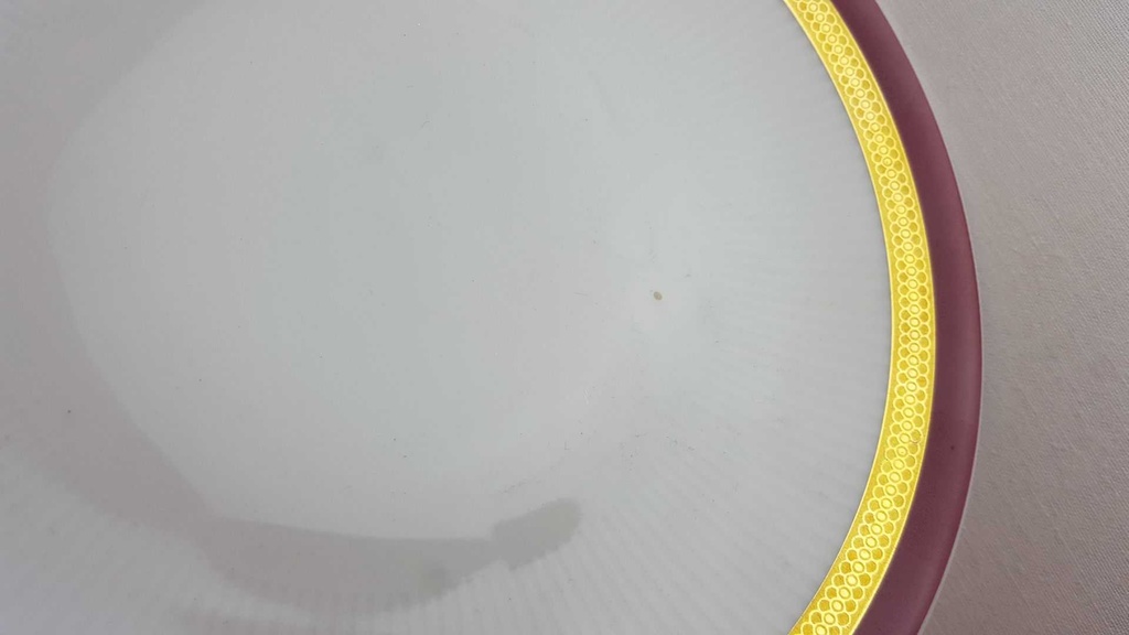 [4581618] Kuchenteller Dessertteller Frühstücksteller Goldrand 20 cm Mitterteich Form 870 Rot gebraucht - gut Bild 2