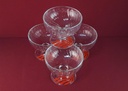 [2119118] 4er Set Schalen Glasschale auf Fuß Eisschale Glas H 9,5 cm France Bild 2