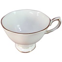 [45816185] Kaffeetasse Tasse Goldrand Royal Vale Weiß mit gebraucht - sehr gut Bild 2